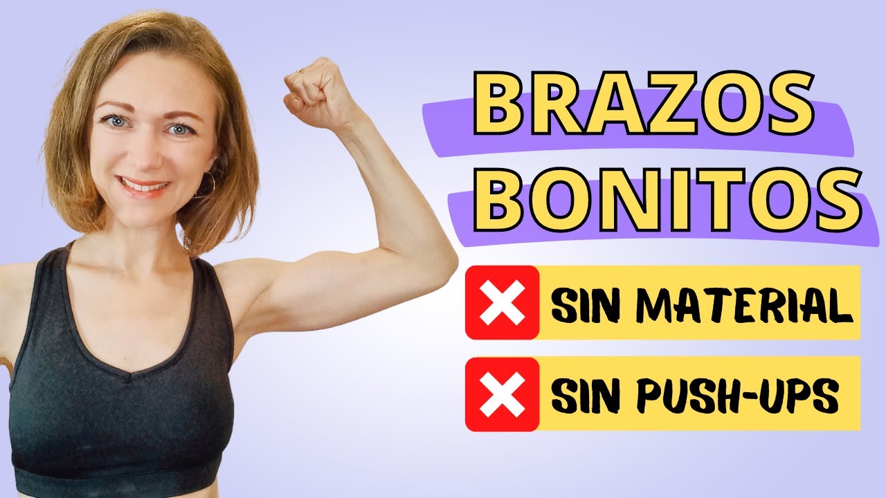 8 minutos. Rutina de brazos sin pesas, sin push-ups.