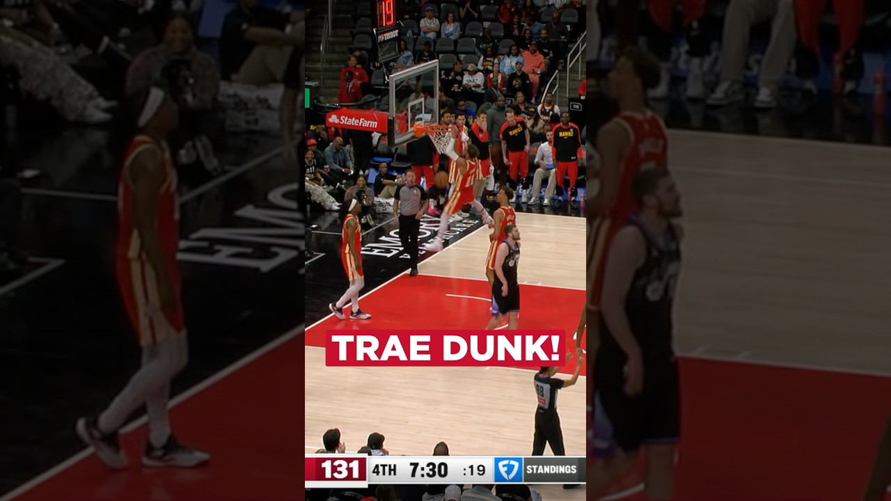Just go with it 😅🥶 #nba #hawks #traeyoung #dunk #icetrae