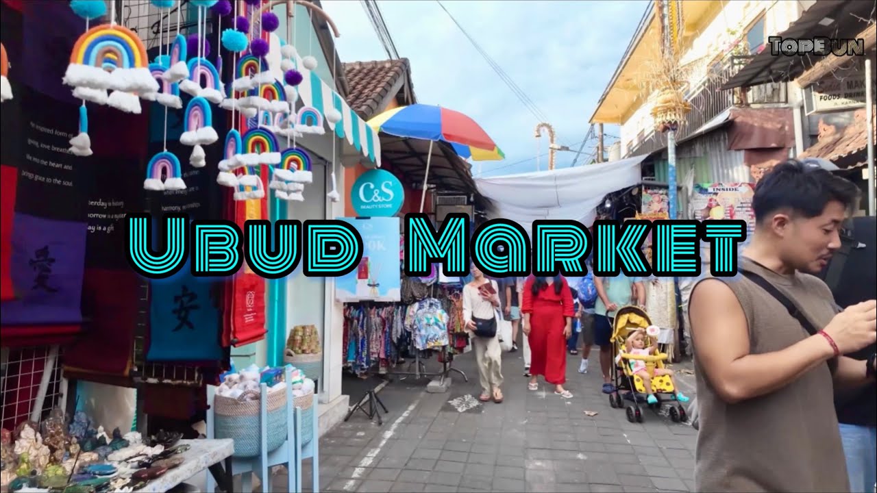 Walking Tour | Ubud Market, Bali | Afternoon 4K Walk #ubud #topbunwalks
