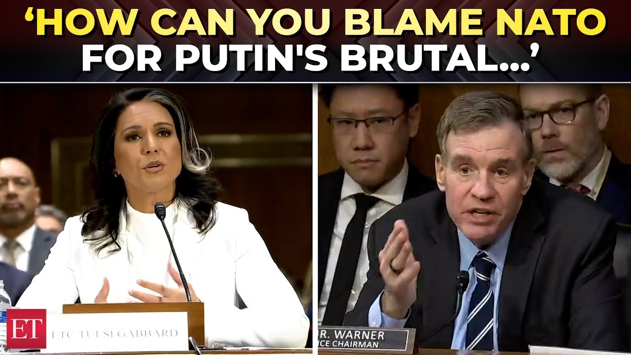 'How can you blame NATO for Putin's brutal invasion…': Warner clashes with Gabbard at Senate hearing