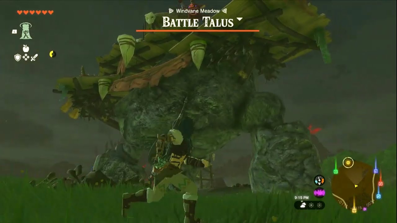 The Legend of Zelda: Tears of the Kingdom - Battle Talus Boss Fight