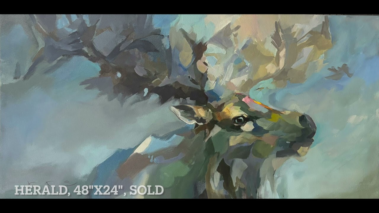 From my Easel, Jan-August 2025, original art, acrylic painting, wildlife art, Kimberly Kelly Santini