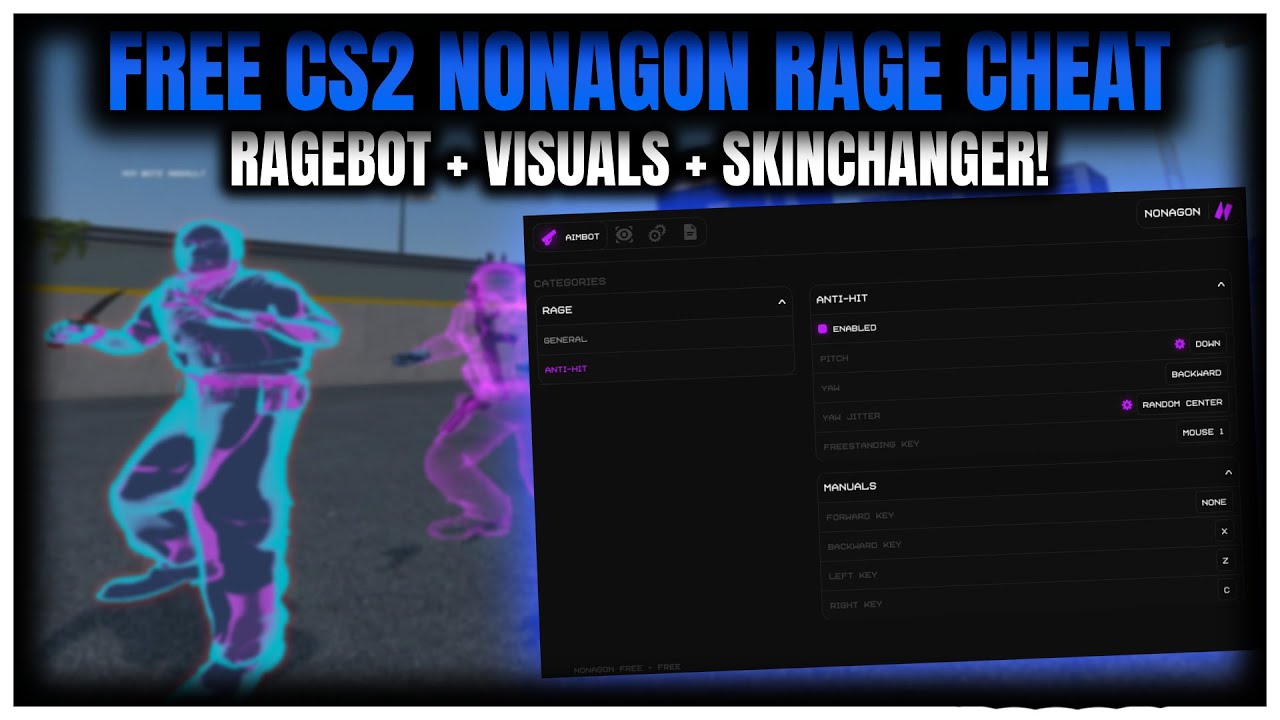 FREE CS2 Nonagon Rage Cheat | Ragebot + Visuals + Skinchanger!