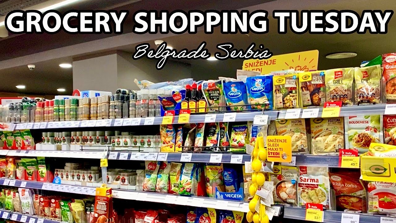 Grocery Shopping Tuesday in Belgrade Serbia