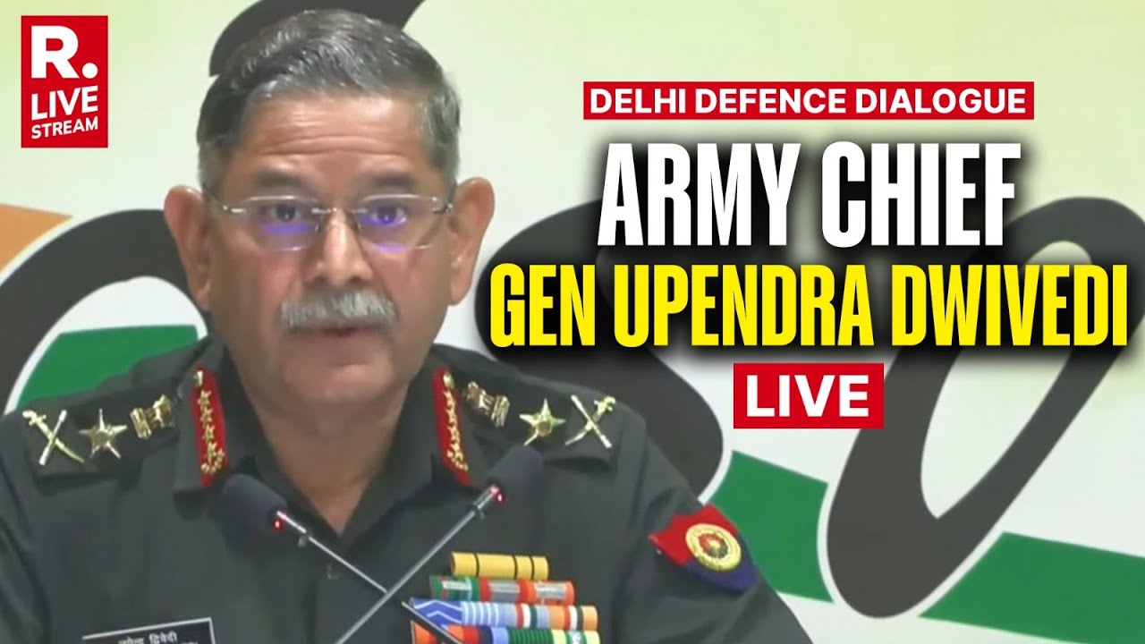 LIVE: Army Chief Gen Upendra Dwivedi Addresses Delhi Defence Dialogue 2025 | Indian Army