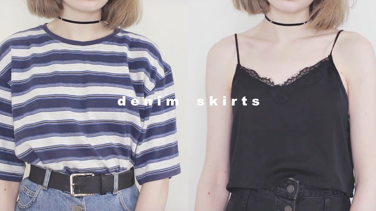 How I Style: Denim Skirts | Katie Joslin
