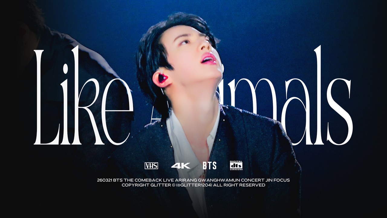 [4K cam] 260321 BTS The Comeback Live Arirang Gwanghwamun Concert Like Animals Jin Focus