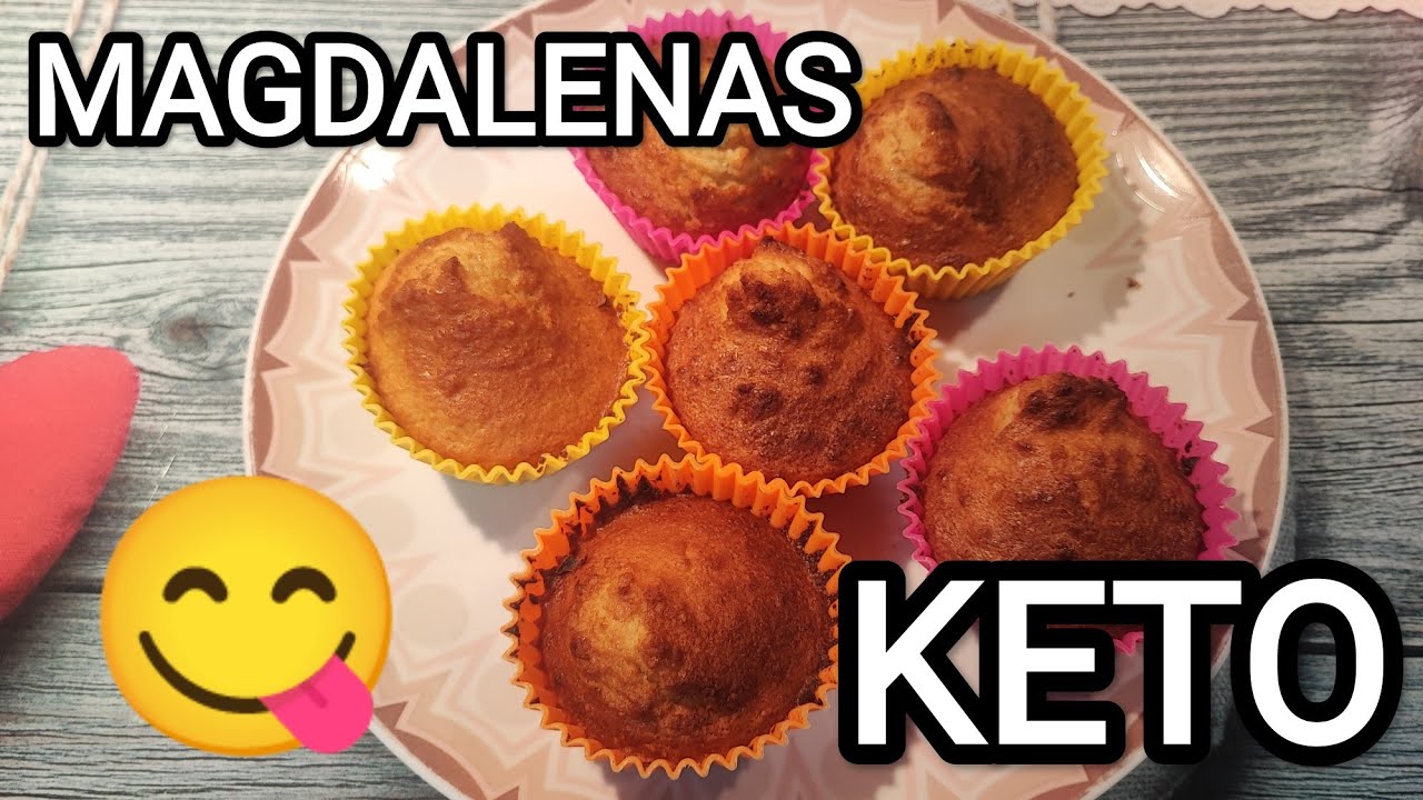 Magdalenas KETO 😋 / Receta F&aacute;cil y R&aacute;pida ✅ / Sin Gluten 👍