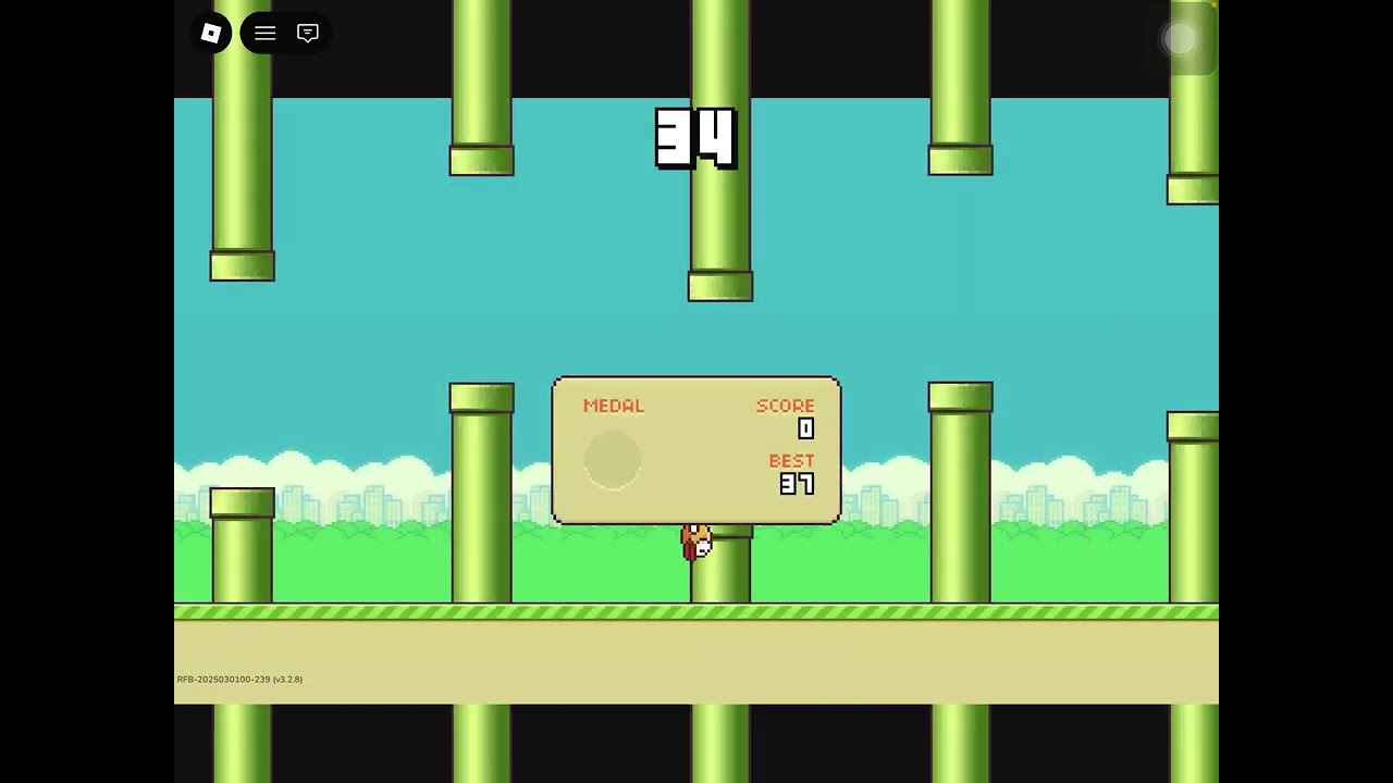 Playing flappy bird  