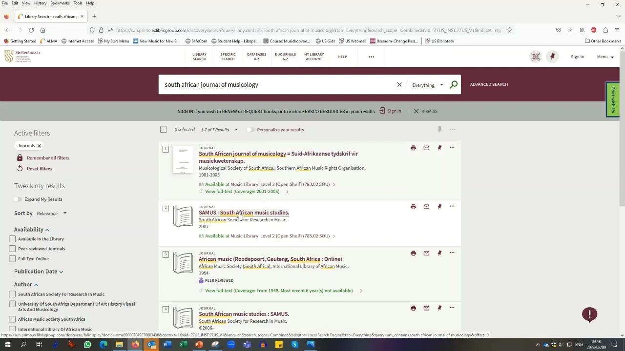 Training video 2 Library search