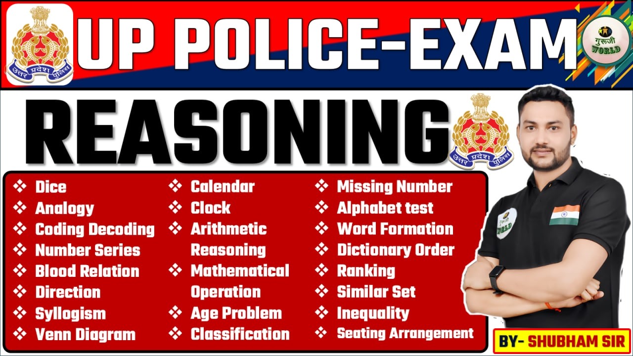 UP POLICE REASONING ALL CHAPTER इससे बाहर कुछ नही ALL MCQ