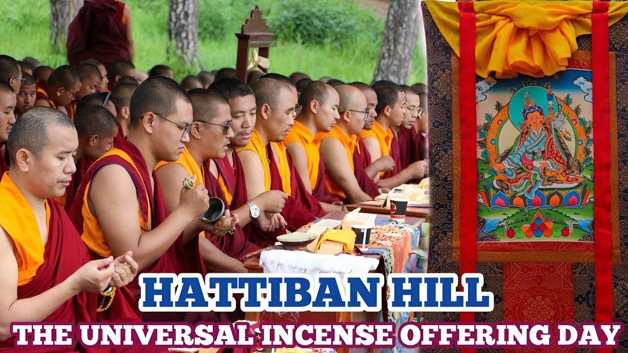 The Universal Incense Offering Day at Hattiban Hill. पृ्थ्वी शुद्धिकरण दिवस। #Monklifestyle