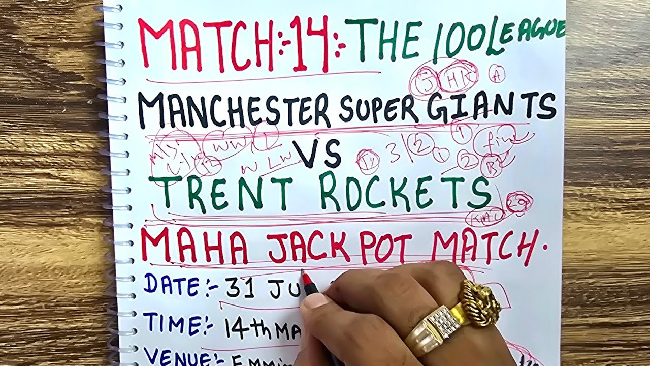 Manchester Super Giants vs trent rockets match 14 the hundred league prediction msg vs trt 100 match