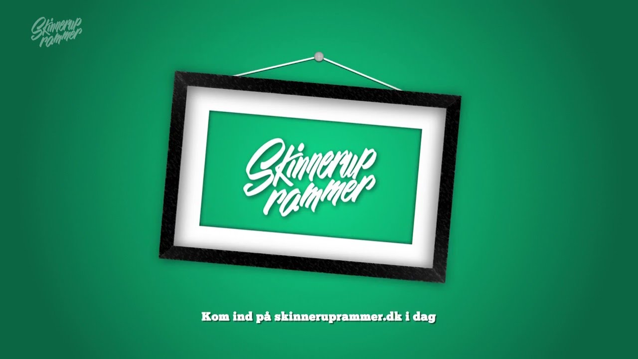 Ramme &ndash; Ram plet med en Ramme fra Skinnerup Rammer