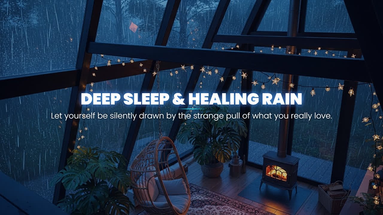Relaxing Sleep Kalimba Music with Rain Sounds – Fall Asleep Instantly, Deep Sleep, Stress Relie