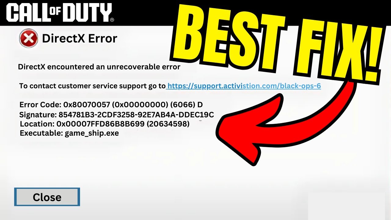 Black Ops 6 Error Code DirectX Fix (REAL FIX)