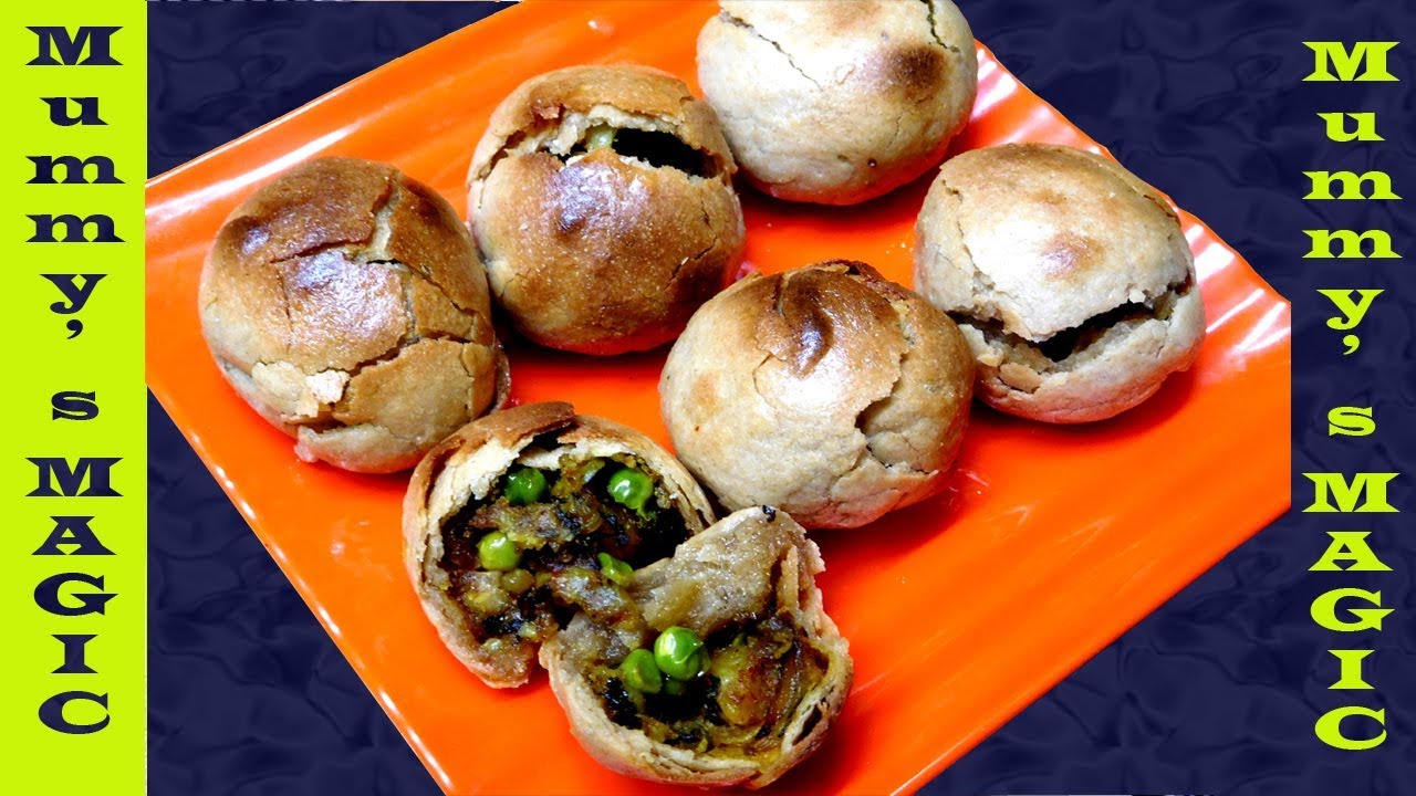 stuffed bati in microwave | masala bati in oven | bharwa baati in microwave