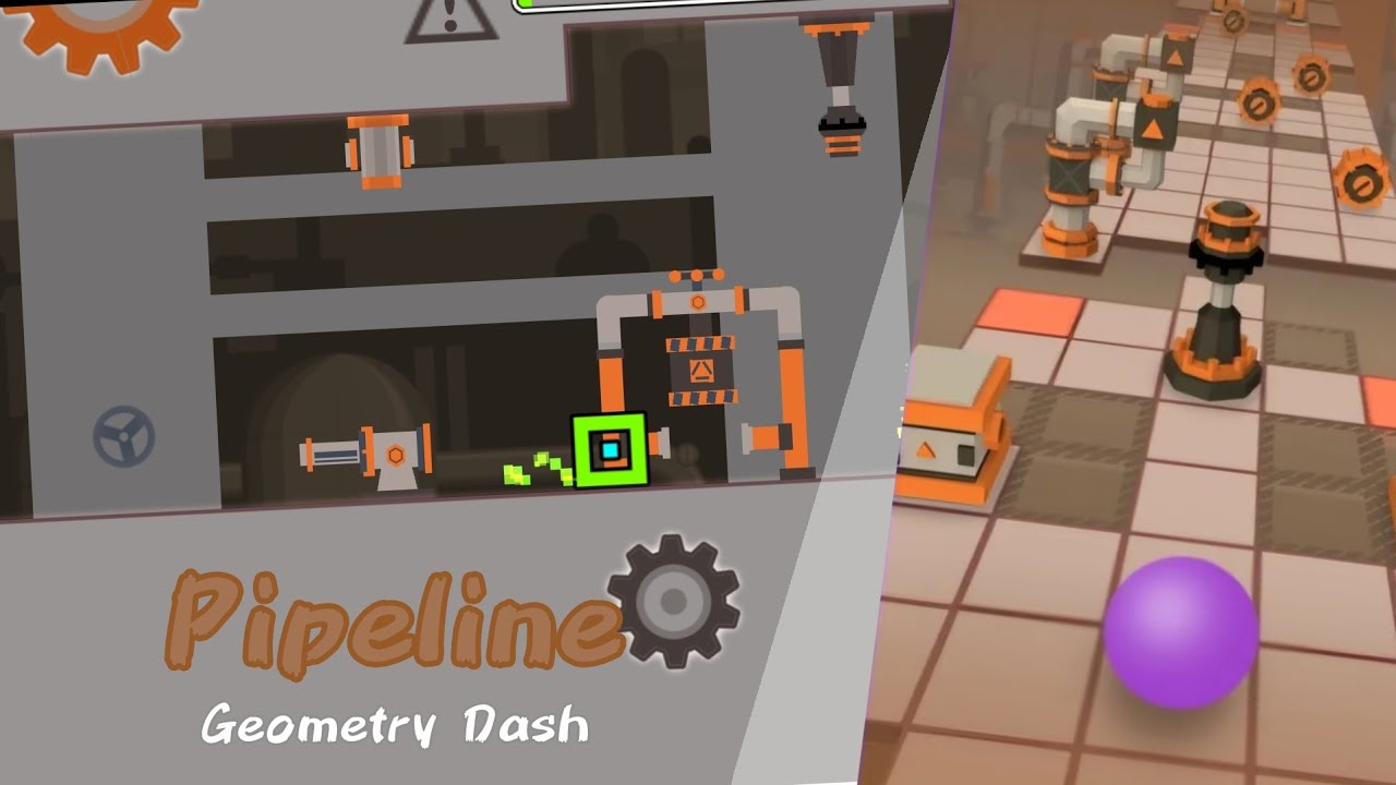 Pipeline - Geometry Dash x Rolling Sky - layout