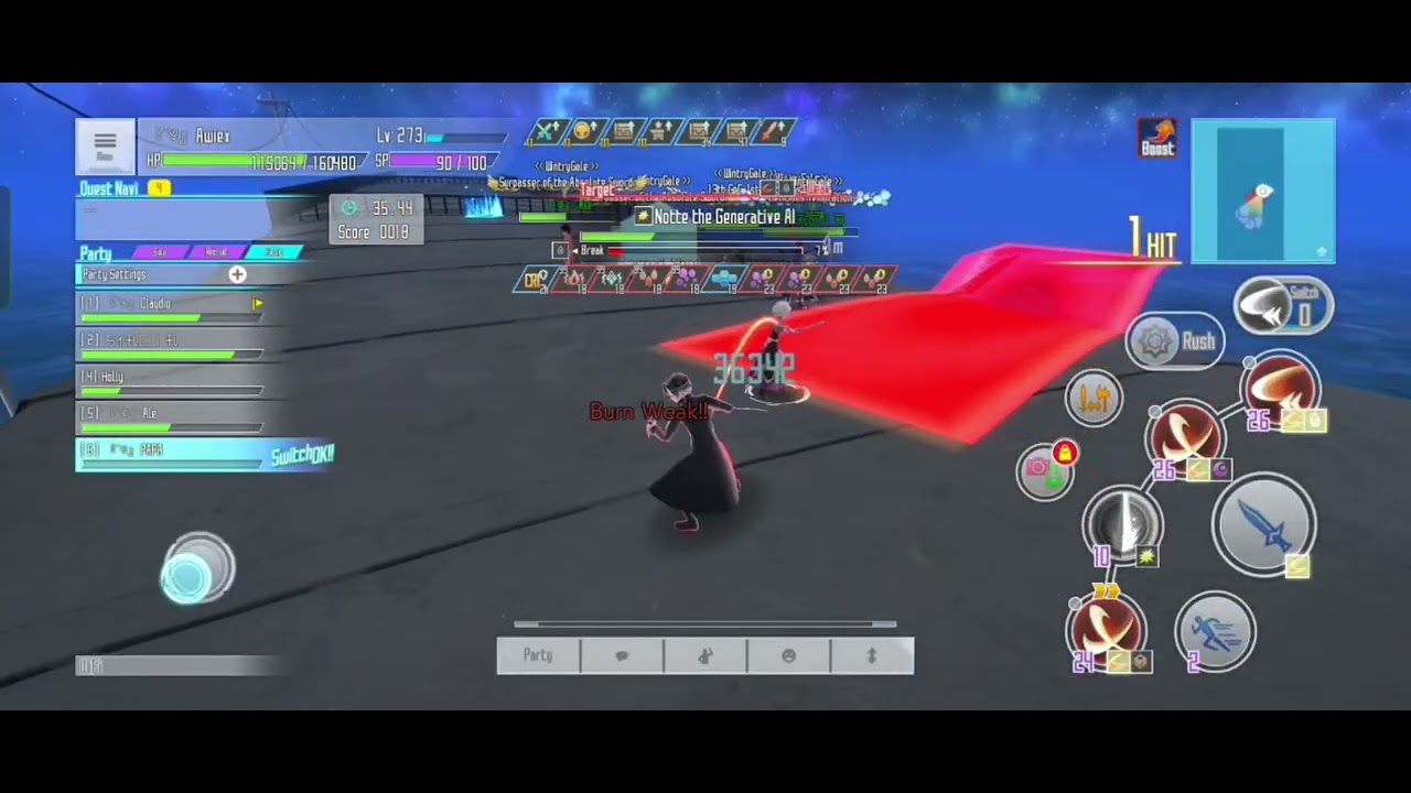 SAOIF - Tanking a Baddie (Notte) and someone dropped a stone