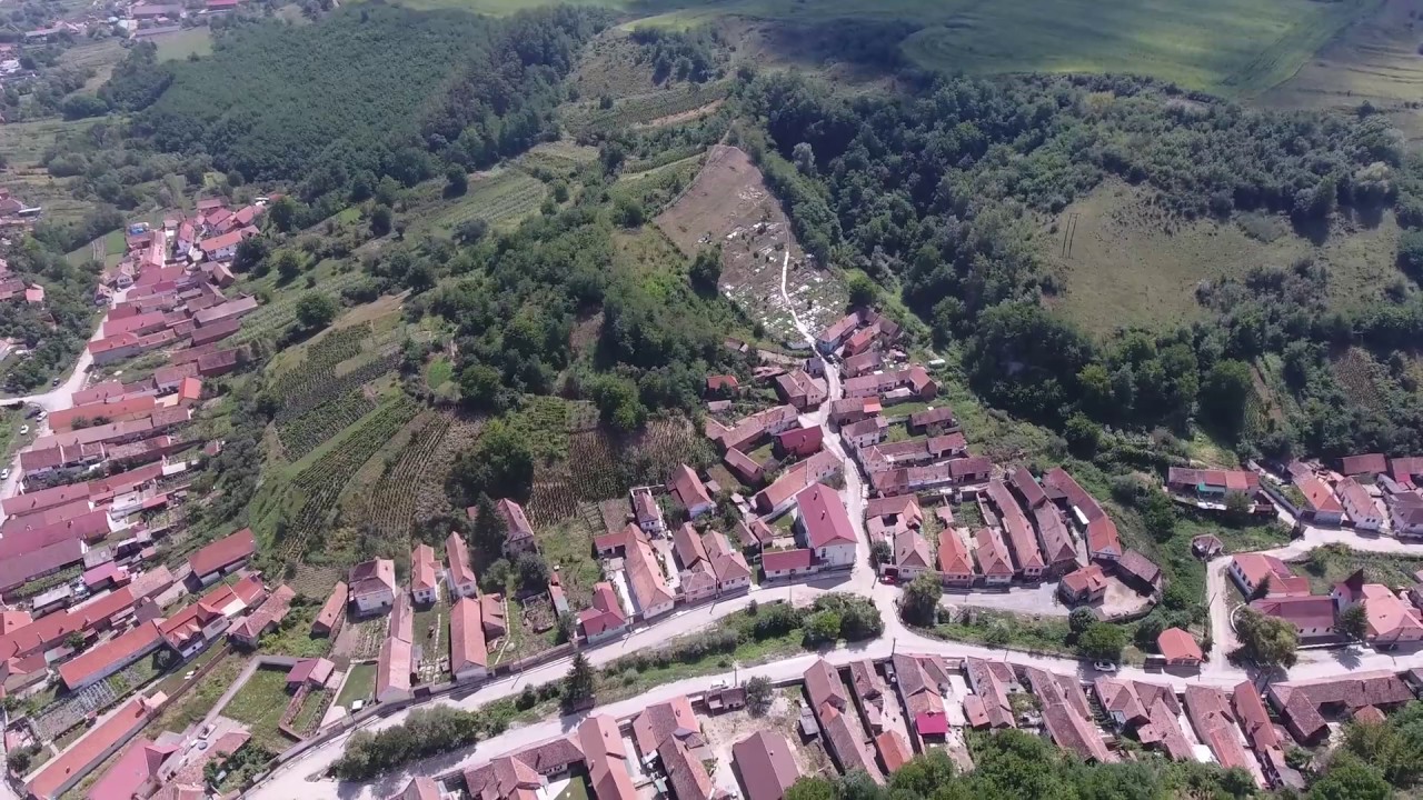 Kleinschelken (Siebenbürgen) aus der Luft