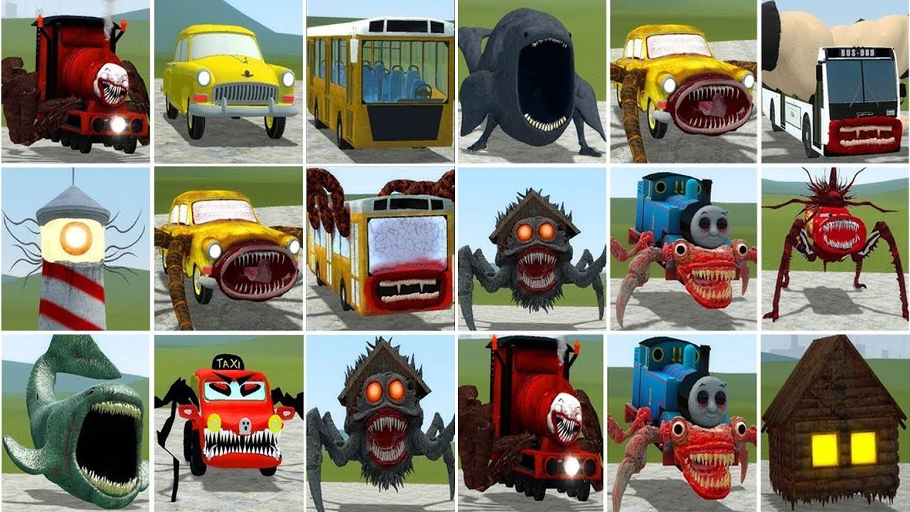 OLD AND NEW UPDATE:THE BLOOP, SCHOOL BUS EATER, THOMAS EATER, MONSTER HOUSE HEAD IN GMOD