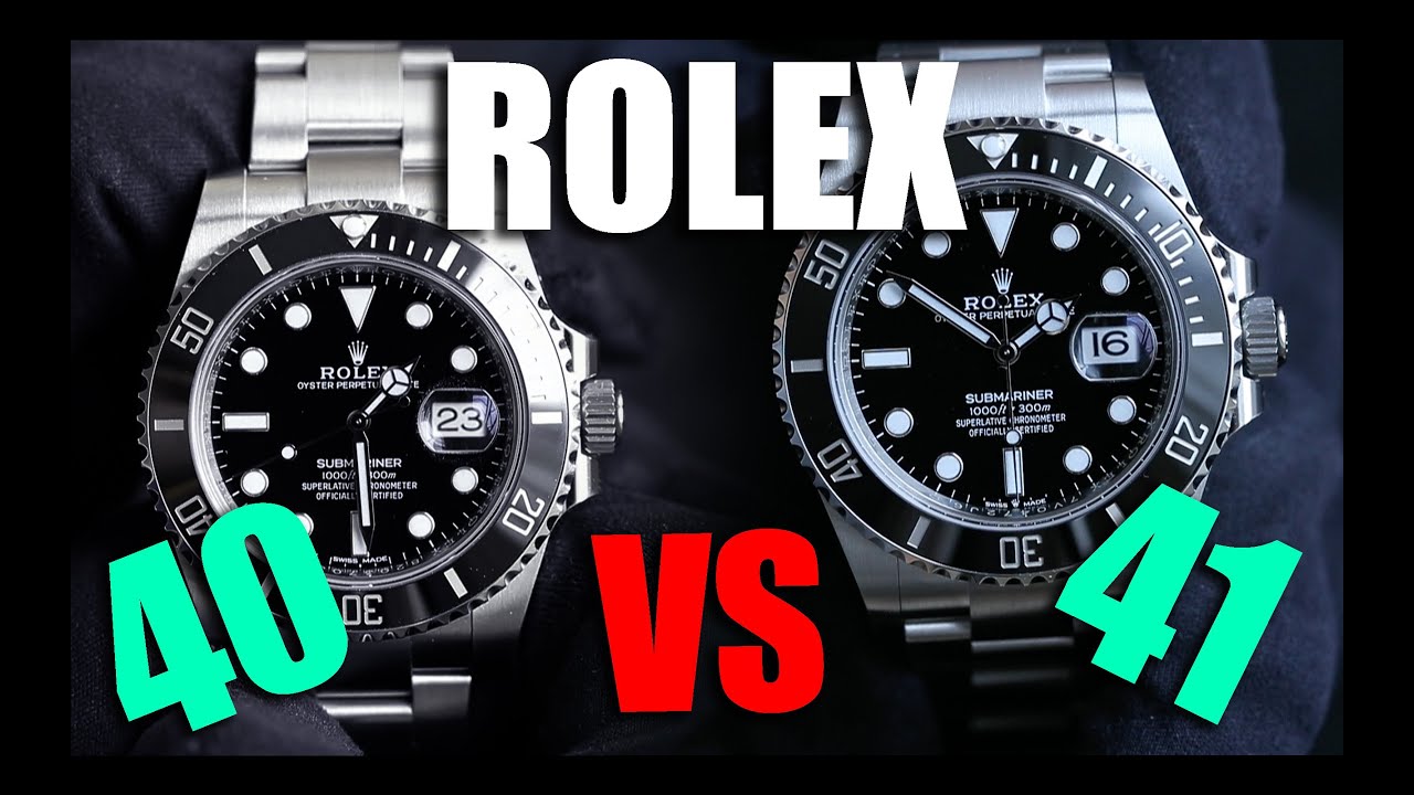 Rolex Submariner 40 мм против 41 мм