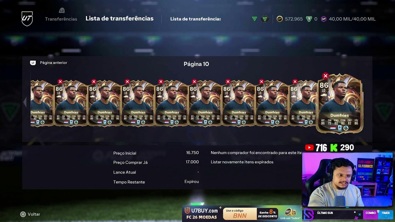 DME TOTY CR7 X MESSI HOJE 🔥 @danthebnn ❗trade ❗contato ❗social