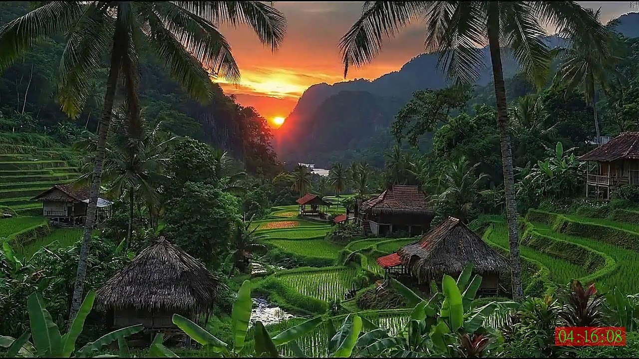 No Ads 4K HDR Natural River Nature Soundscape for Deep Night Rest