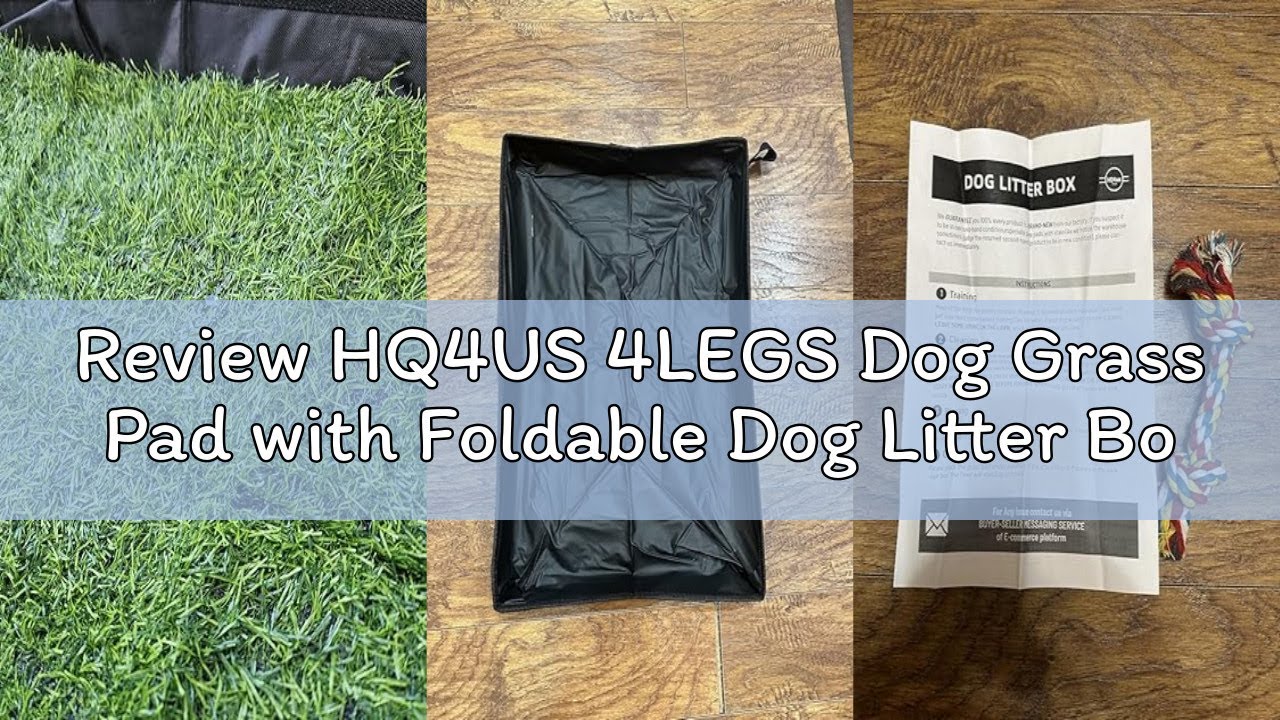 Review HQ4US 4LEGS Dog Grass Pad with Foldable Dog Litter Box, Small Liner Base (23”×15”) for Balcon