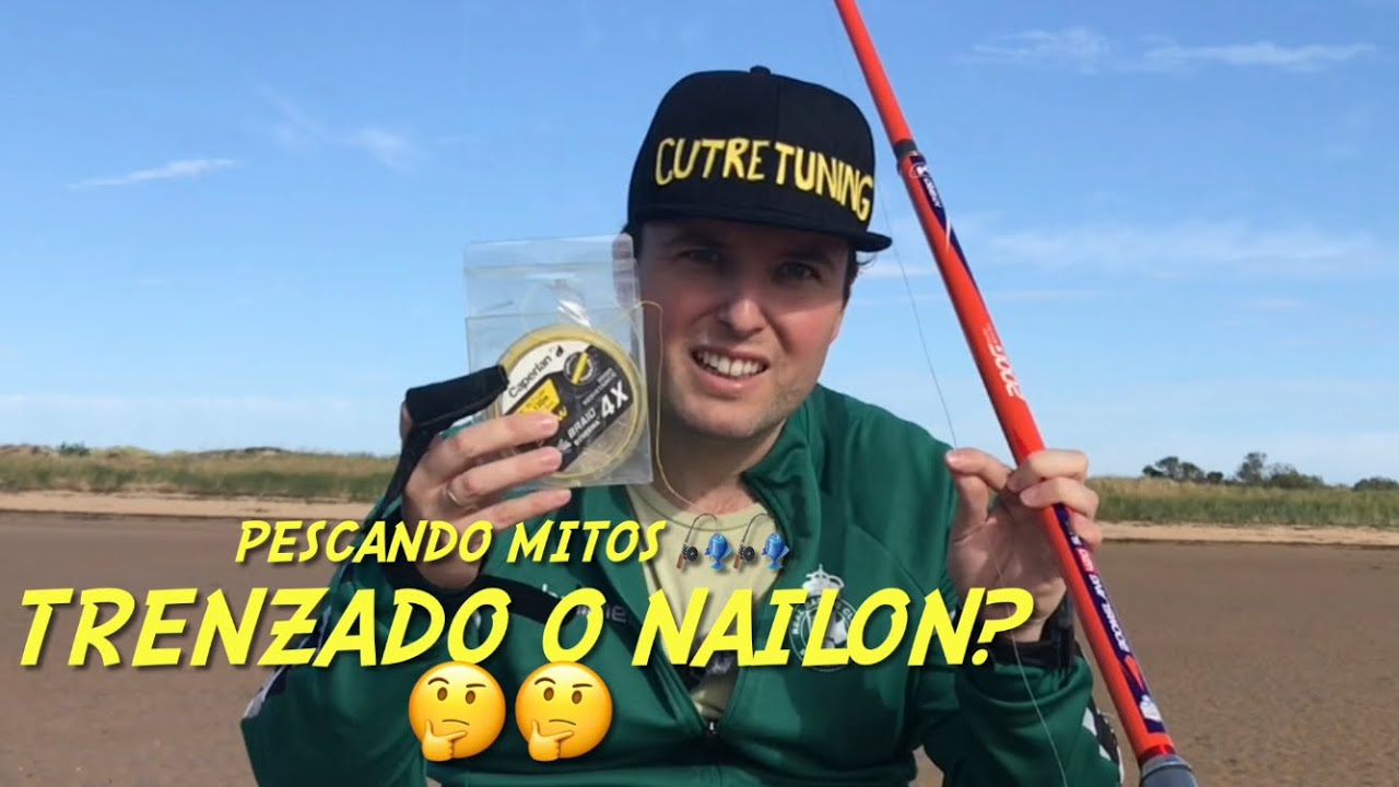 Pescando mitos del surfcasting 🎣🎣 el puente trenzado lanza más que el cónico de nailon??