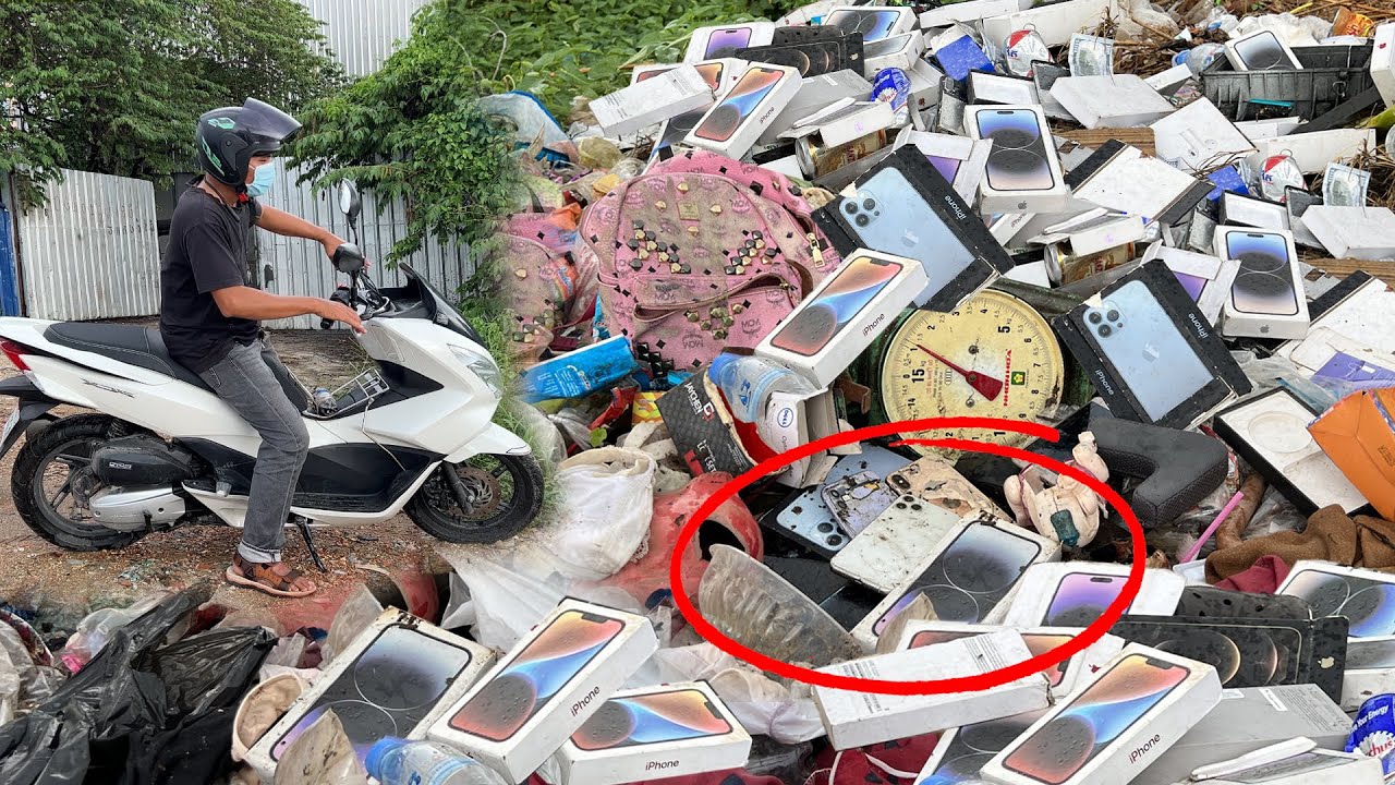Nice!🤩 Found iPhone 11 Pro and Many iPhone 14 Boxes At Landfill | Restore iPhone 11 Pro Cracked