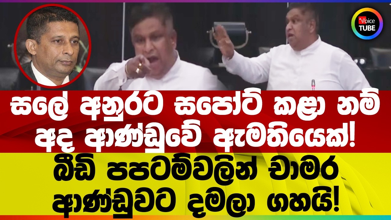 සලේ අනුරට සපෝට් කළා නම් අද ආණ්ඩුවේ ඇමතියෙක්! බීඩි පපටම්වලින් චාමර ආණ්ඩුවට දමලා ගහයි!