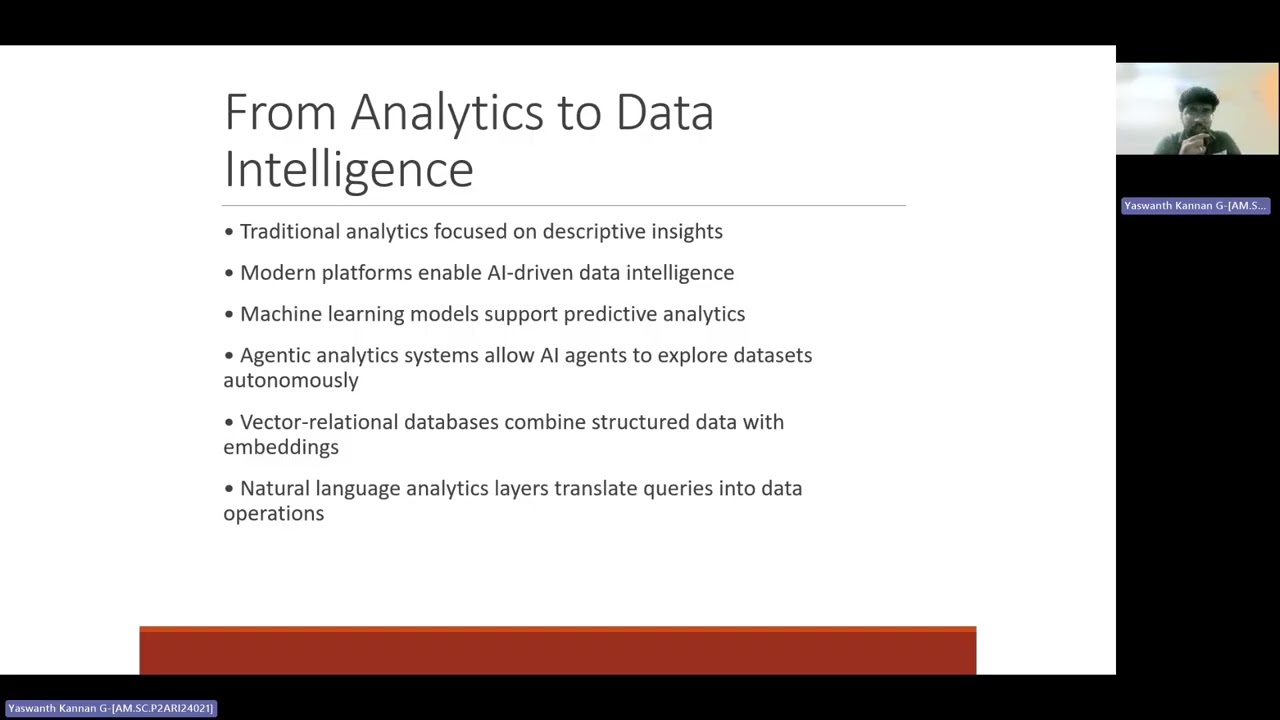 Cloud and big data analytics - seminar