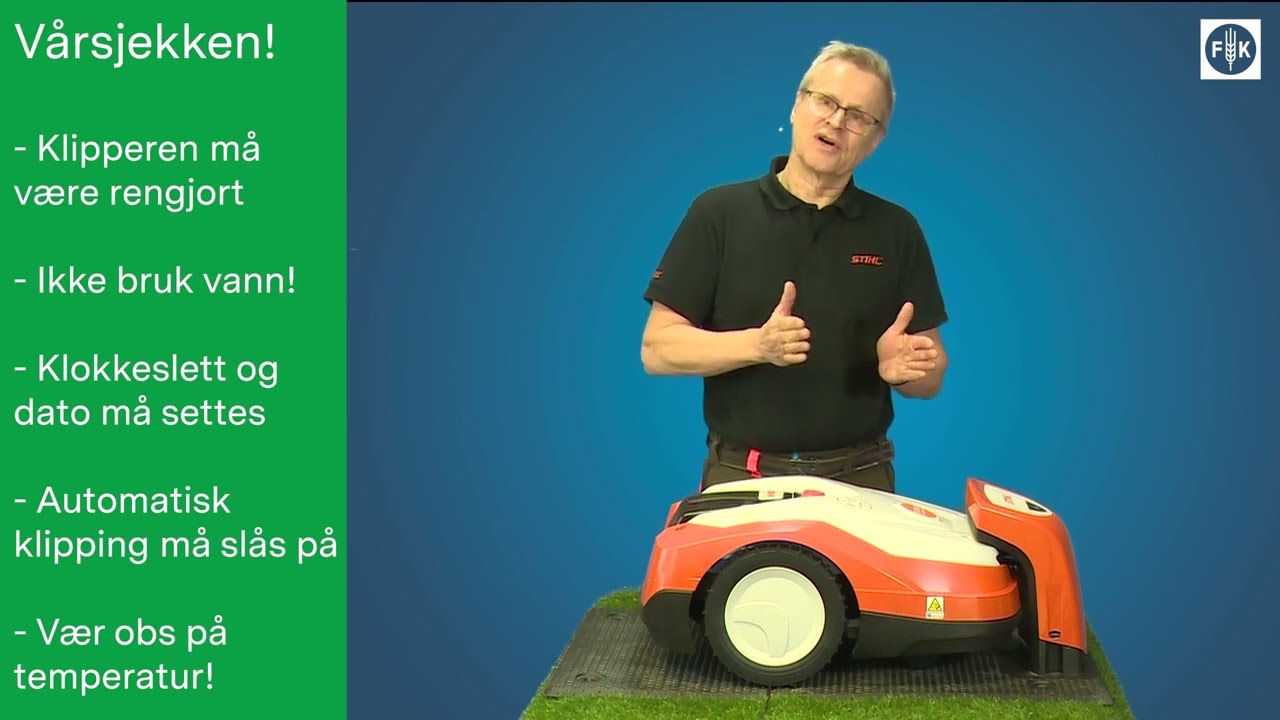 Slik gjør du robotklipperen klar etter vinteren • STIHL