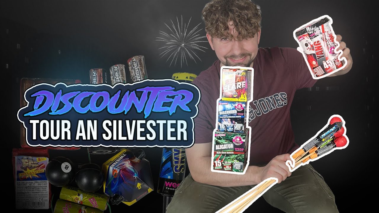 WIR MACHEN EINE TOUR NUR MIT DISCOUNTER PRODUKTEN an SILVESTER 2024/25 🔥