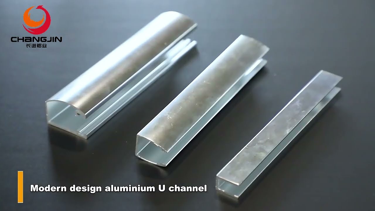 Shower room aluminum u channel glass door frame bright polished u profiles