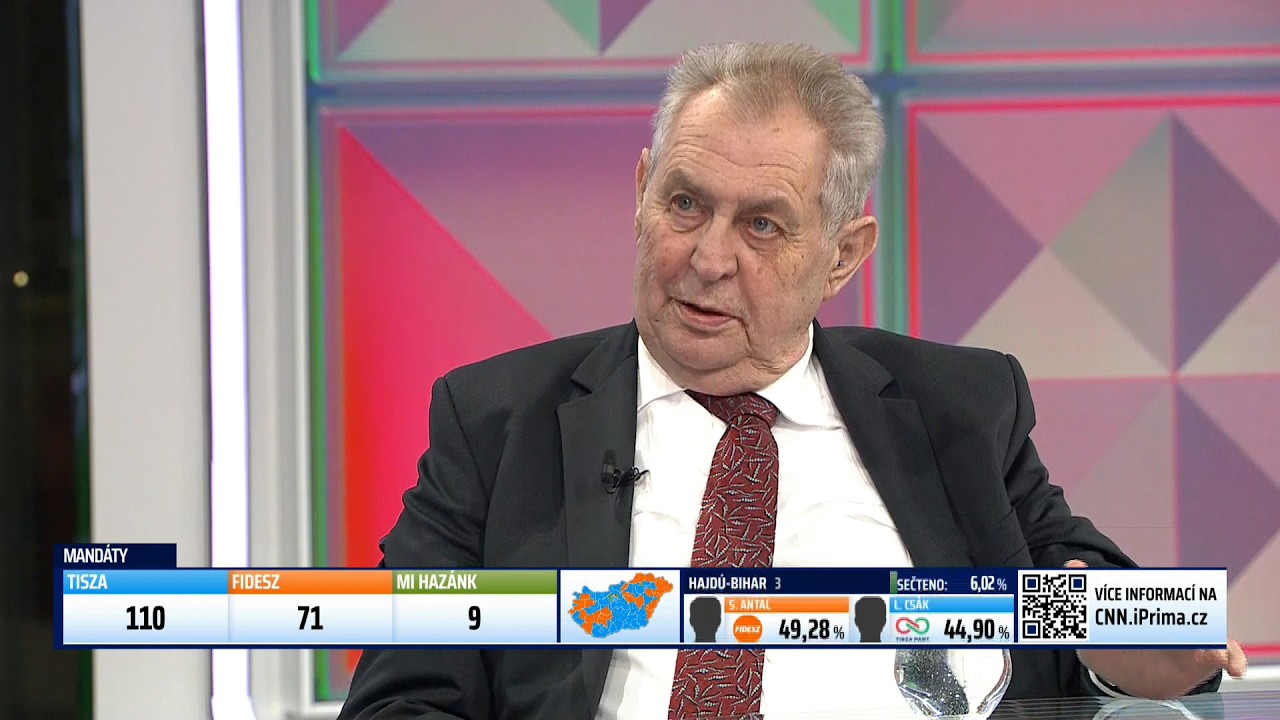 B&yacute;val&yacute; prezident Milo&scaron; Zeman o maďarsk&yacute;ch volb&aacute;ch