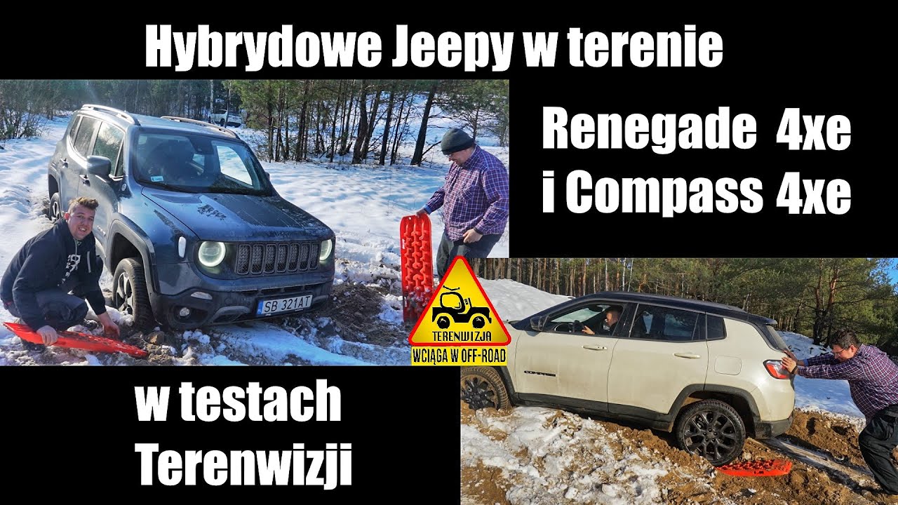 Hybrydowe Jeepy w terenie. Renegade 4xe i Compass 4xe w testach Terenwizji
