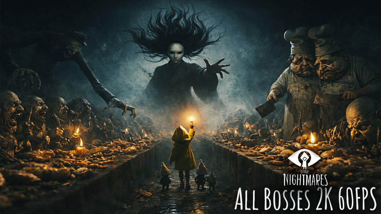 Little Nightmares - When Every Nightmare Hunts You | All Bosses | 2K 60FPS