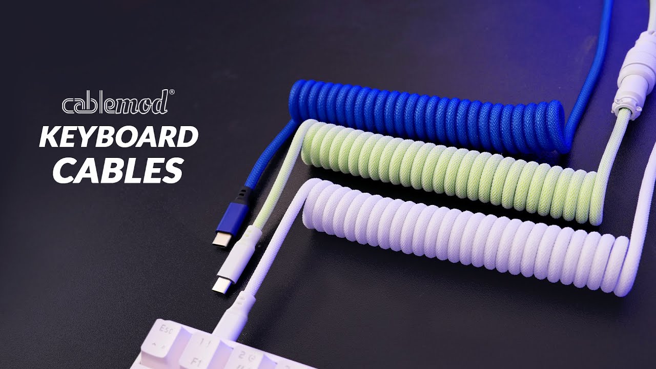 The most BEAUTIFUL thing you can do to your Keyboard... CableMod Coiled Keyboard Cables