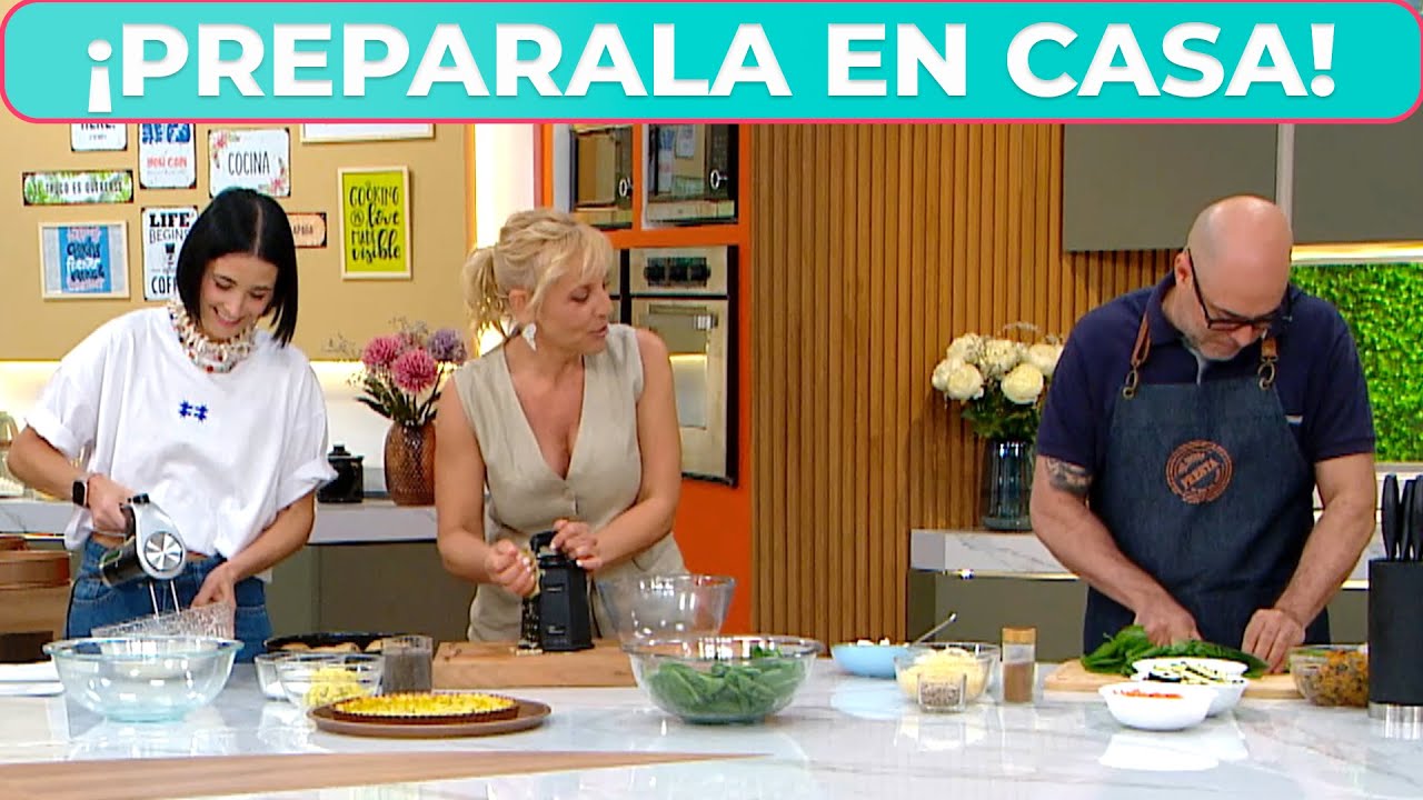 ¡Tarta vegana y sin harina! Infaltable plato de Jime Monteverde con Flor Torrente y Seba Presta