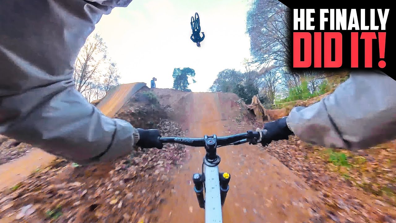 HE’S NEVER FLIPPED A DIRT JUMP UNTIL THIS WILD ATTEMPT!!