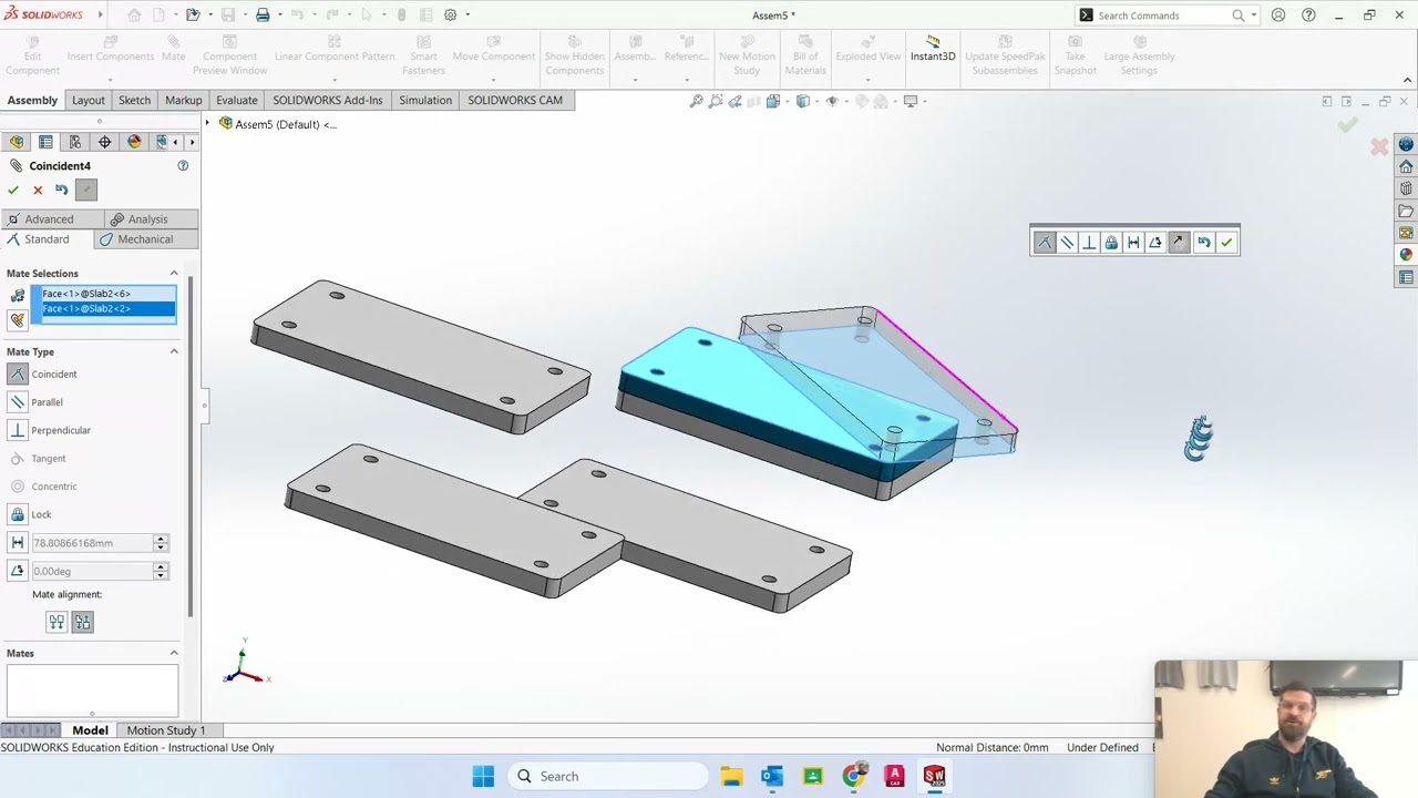 SolidWorks Assemblies  How to create mates