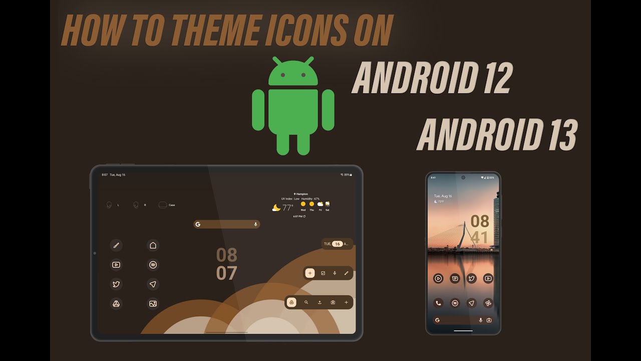 How to theme all icons on Android 12 & Android 13 (STOCK LAUNCHERS)