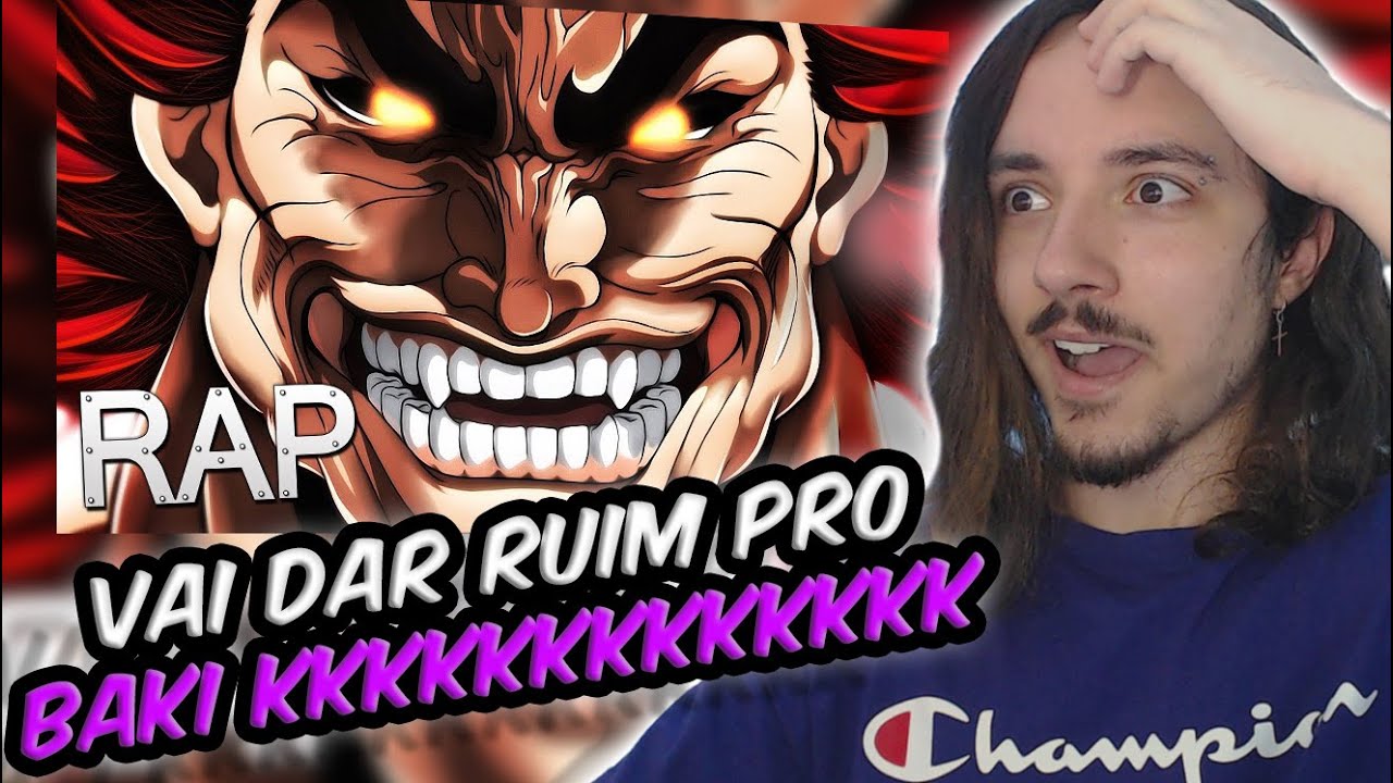 (MEU JESUS KKKK!) REAGINDO ao Rap do Yujiro Hanma | Baki the Grappler - O Ogro | Gabriza ♫ | REACT