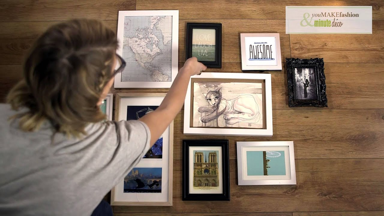 Comment faire un mur de cadres photo - DIY avec youMAKEfashion