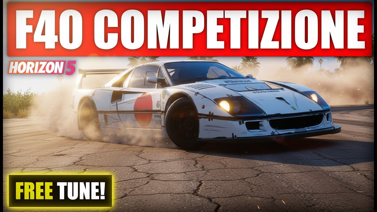 Ferrari F40 Competizione Customization Road Race Build with Tune | S2 Class | Forza Horizon 5 Online