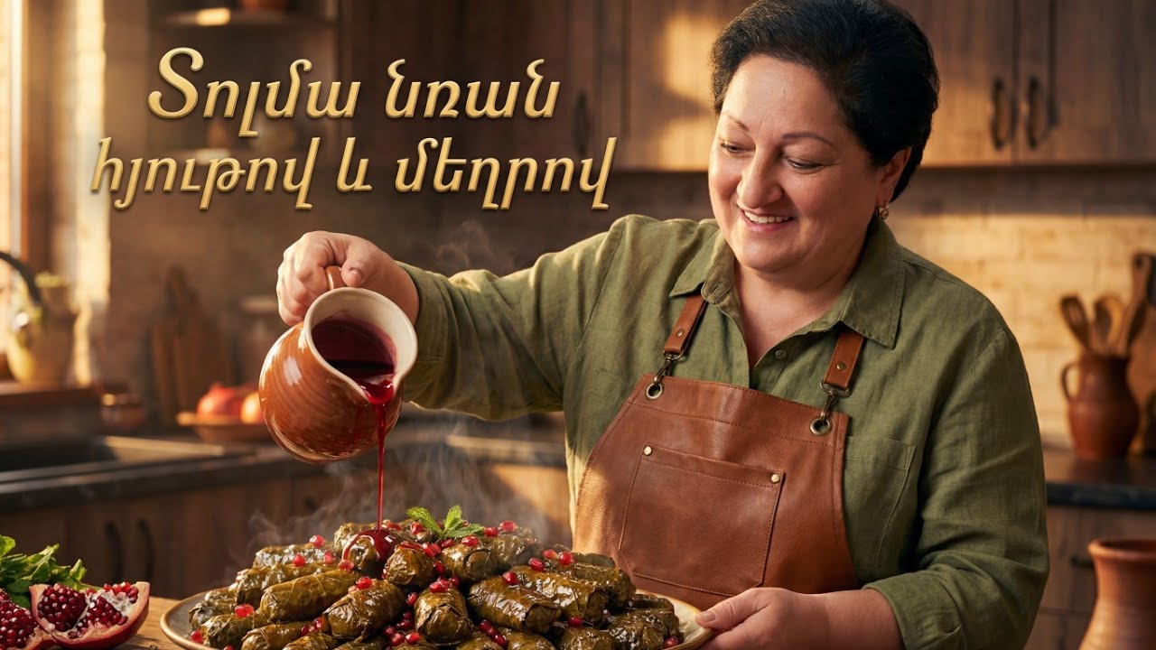 Ավանդական Տոլմա Նոր Համով 😋 Կարամելապատ Տոլմա Նռան և Միզոյի Ջնարակով | Նունեի Խոհանոց
