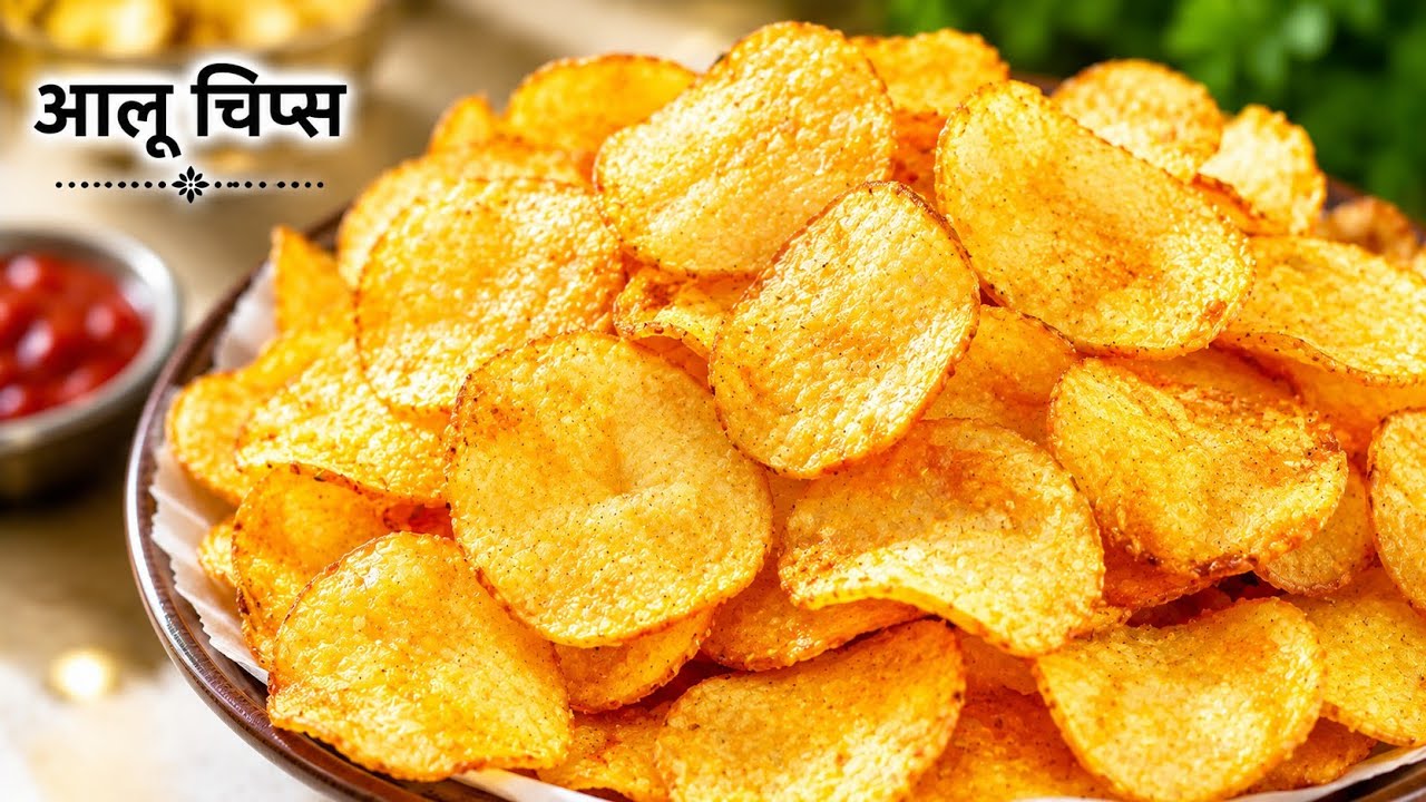 साल भर चलने वाले आलू के चिप्स कैसे बनाते हैं! Easy Aaloo Chips Recipe #trending #food #potatochips 