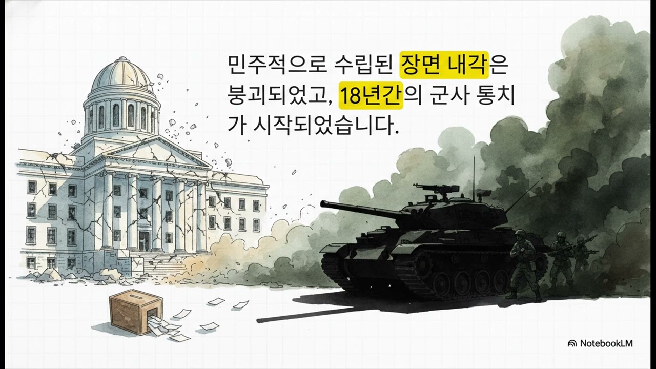 1961년 쿠데타  대한민국의 결정적 순간                              #근현대사  #군사쿠테타 #박정희
